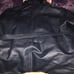 Alex + Alex Unisex 2XL Navy Blue Hooded Leather Coat