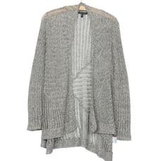 S3 Eileen Fisher Linen Airy Rustic Cardigan Sweater Size Medium
