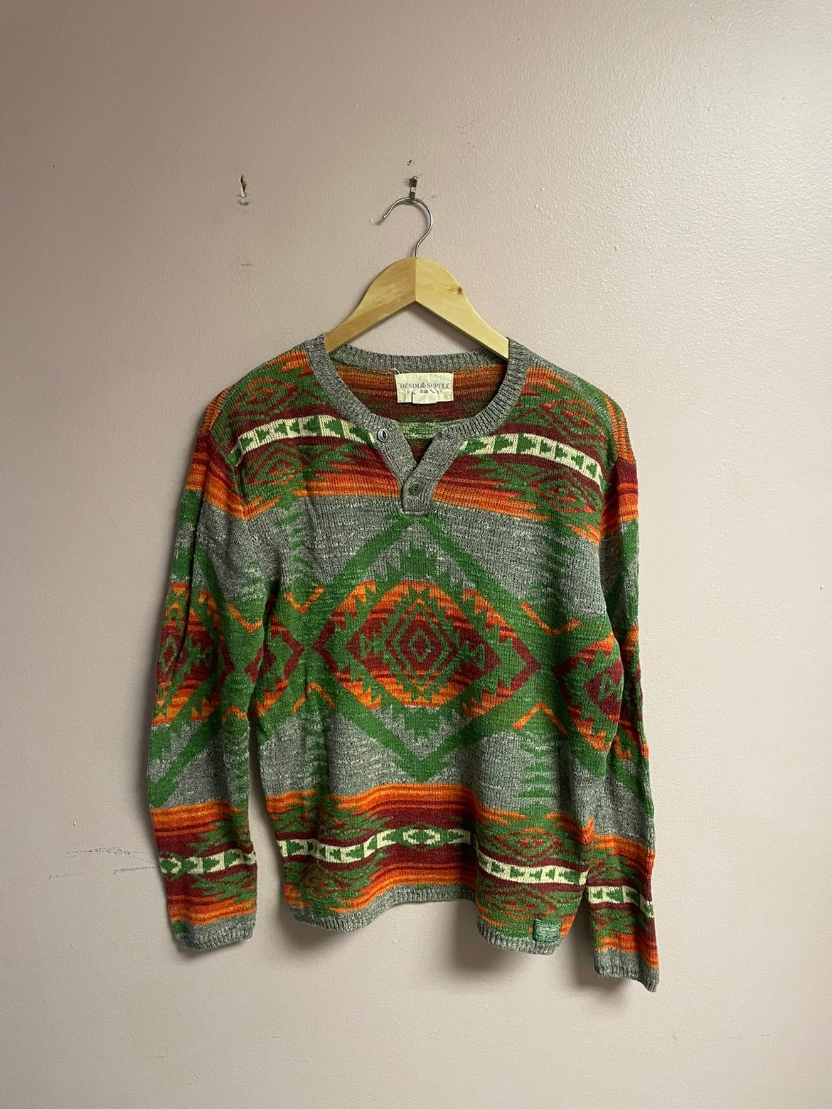Denim supply henley sweater