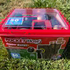 New Pocket Hose Copper Bullet Expandable Hose Set Up To 50ft
