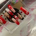 Hand drawn Betty boop Acrylic nails