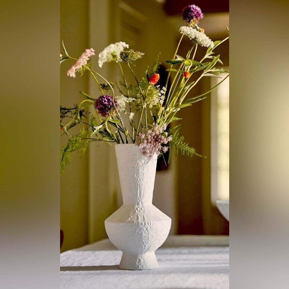Anthropologie Sebastian Baroque ceramic Vase