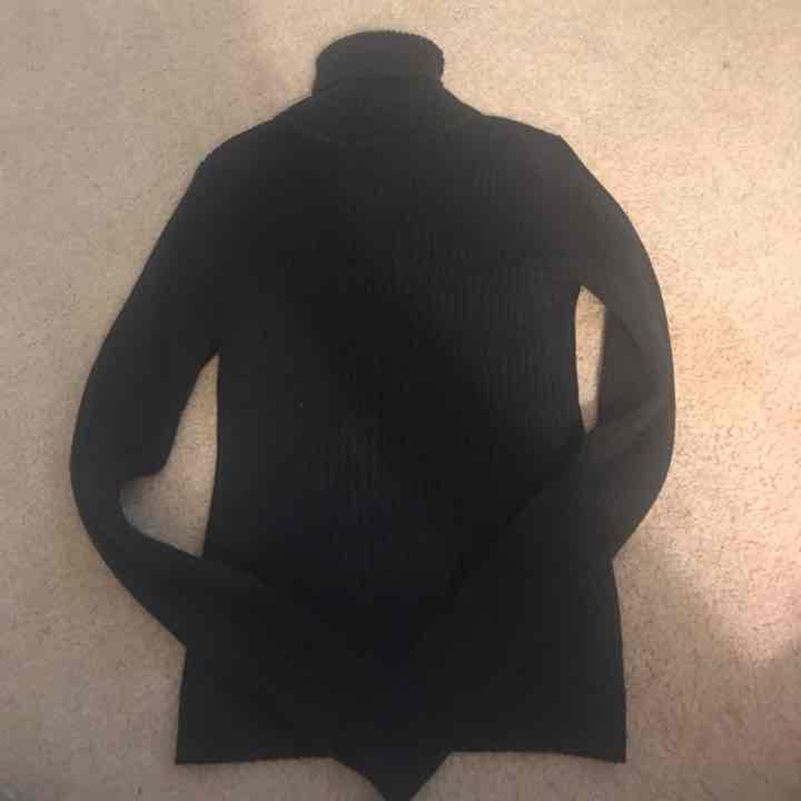 Gap black ribbed stretch turtleneck XS