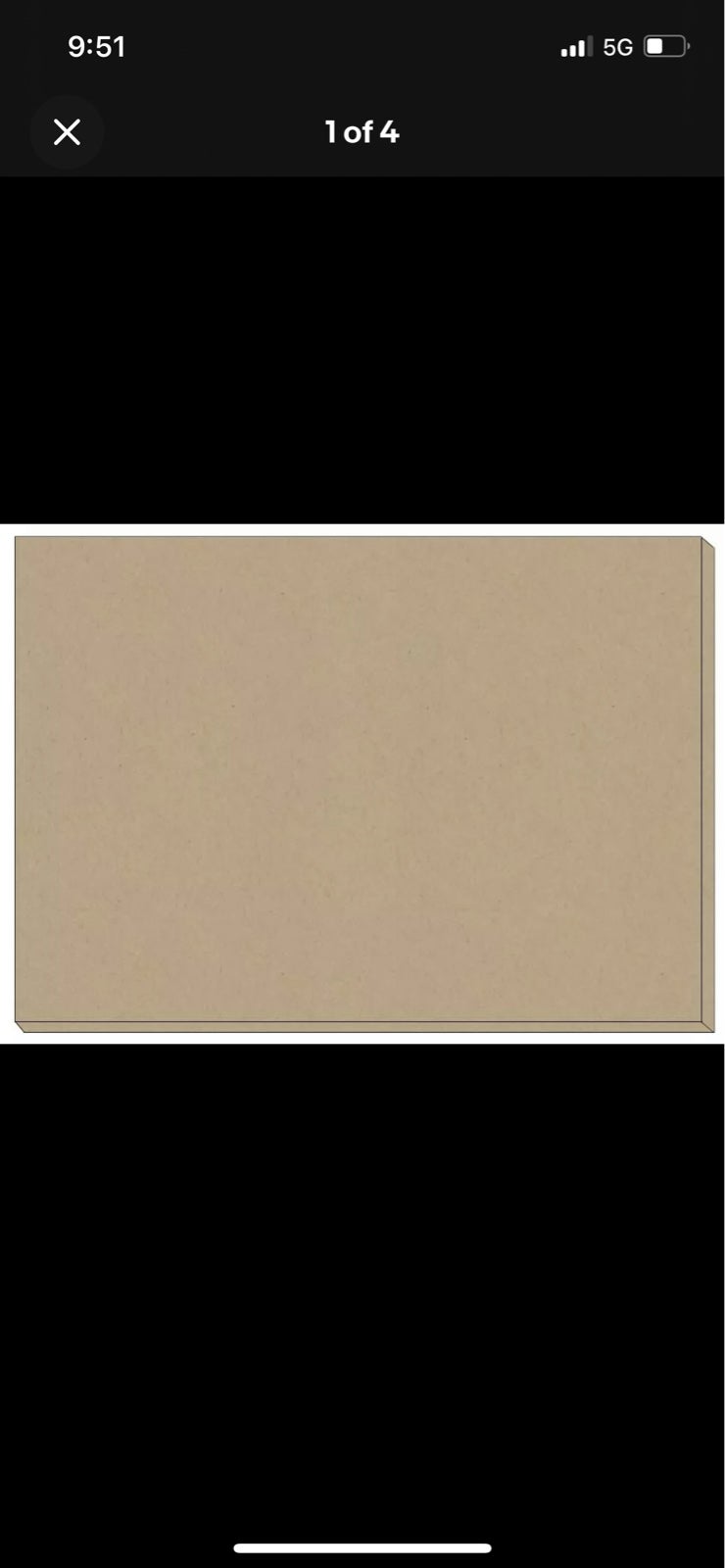 Kraft Cardstock Heavy 140# Weight 8.5 x11 100 Sheets New