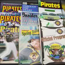 1996-2008 Pittsburgh Pirates Spring Training Programs, Red Sox Tickets, Yearbook