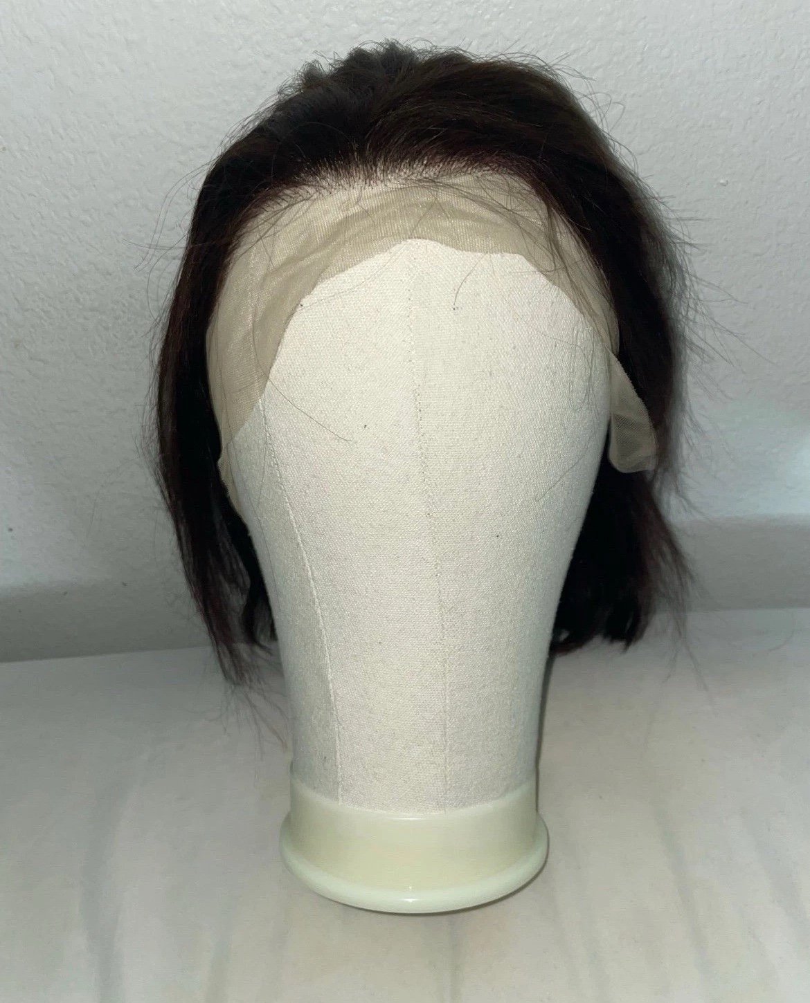 NEW 12 Inch Brown Human Hair Wig