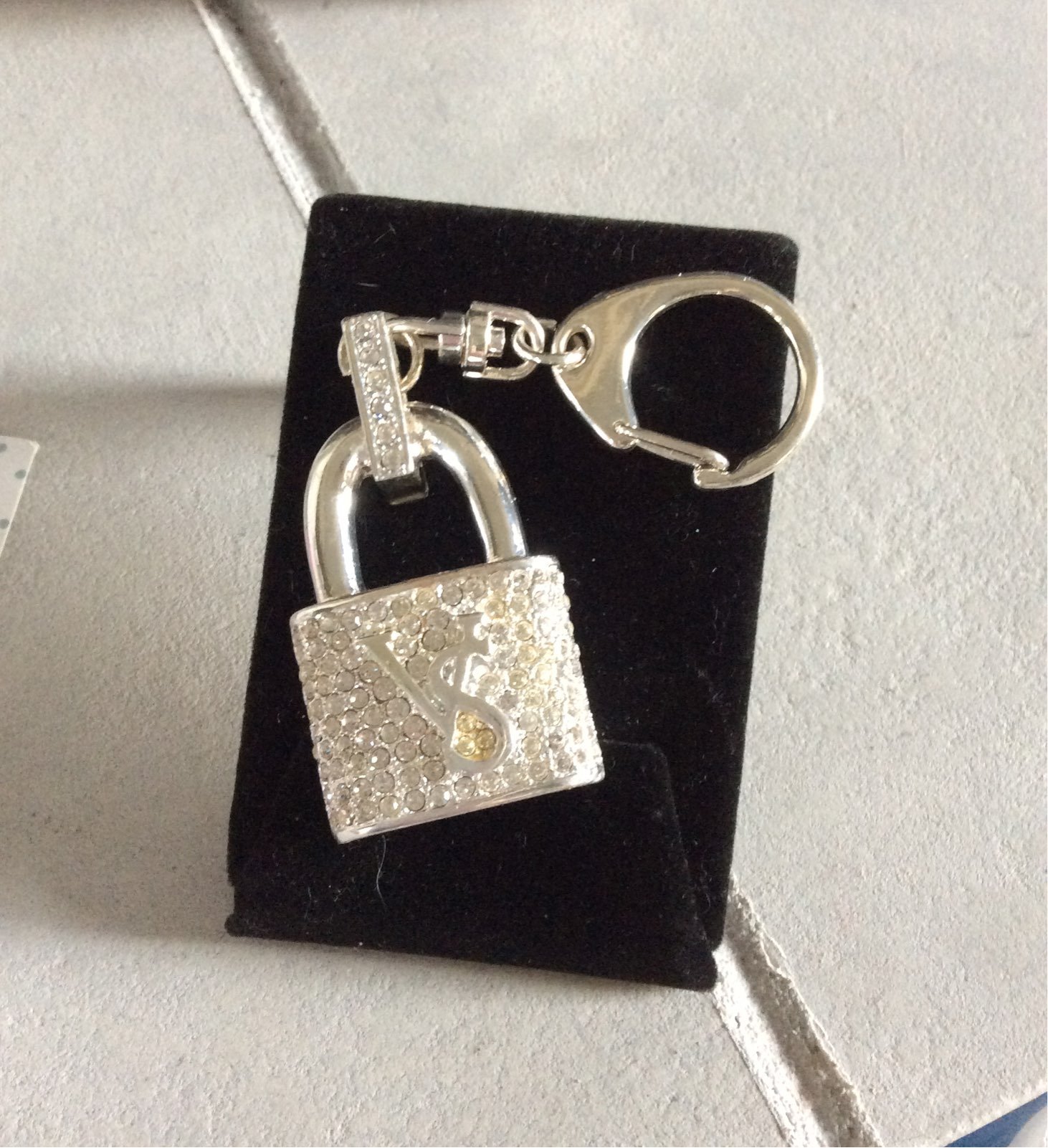 VS PAVE Rhinestone encrusted Padlock Key