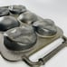 ROWOCO Cast Iron Golf Clubs Ball Mold VTG Baking Pan 6 Muffin Cornbread Sports