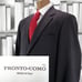 Pronto uomo Men's 41R Black Suit jacket Blazer Super 100's Wool Made in ITALY