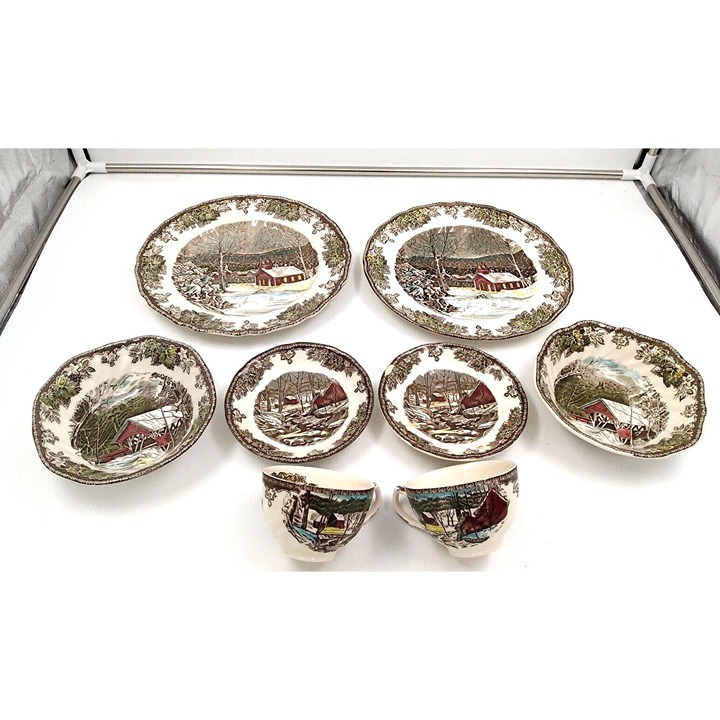 Johnson Bros. Friendly Village, MADE IN ENGLAND, 7 pc Set