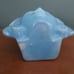 Vintage MCM Wall Pocket Vase God Mask Mayan Aztec Blue Glaze