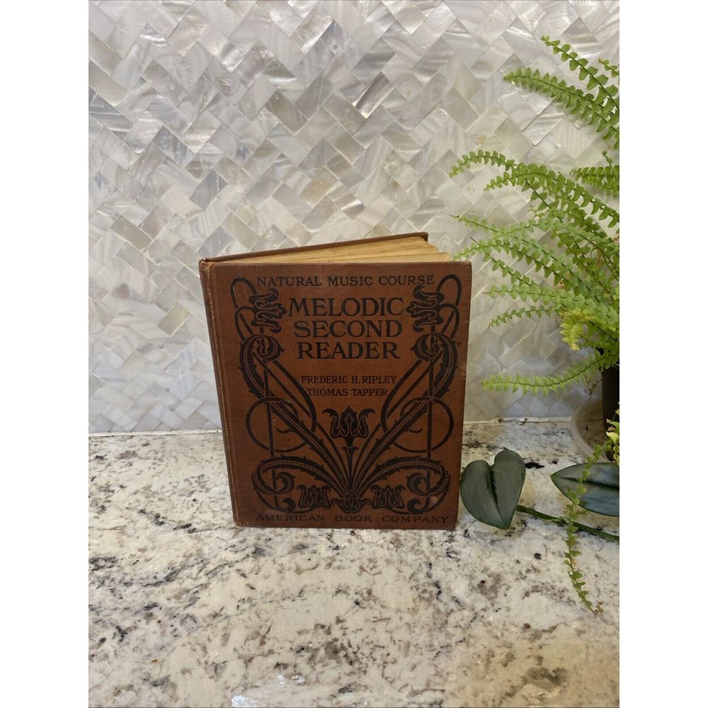 Antique Book 1906 Melodic Fourth Reader Natural Music Book Music Children learn
