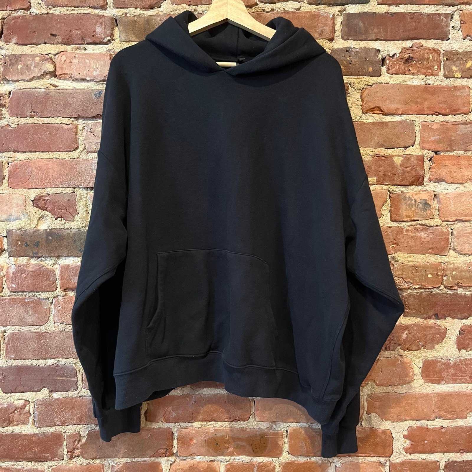 Skims Women’s Classic Hoodie in Onyx Size 4XL Cotton Fleece