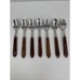 Set of 7 Washington Forge Town & Country 7 Tea Spoons Wooden Handles USA Made