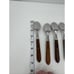 Set of 7 Washington Forge Town & Country 7 Tea Spoons Wooden Handles USA Made