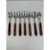 Set of 7 Washington Forge Town & Country 7 Tea Spoons Wooden Handles USA Made