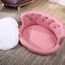 Luxury White Leather Bed with cushion mat for small dogs or cat