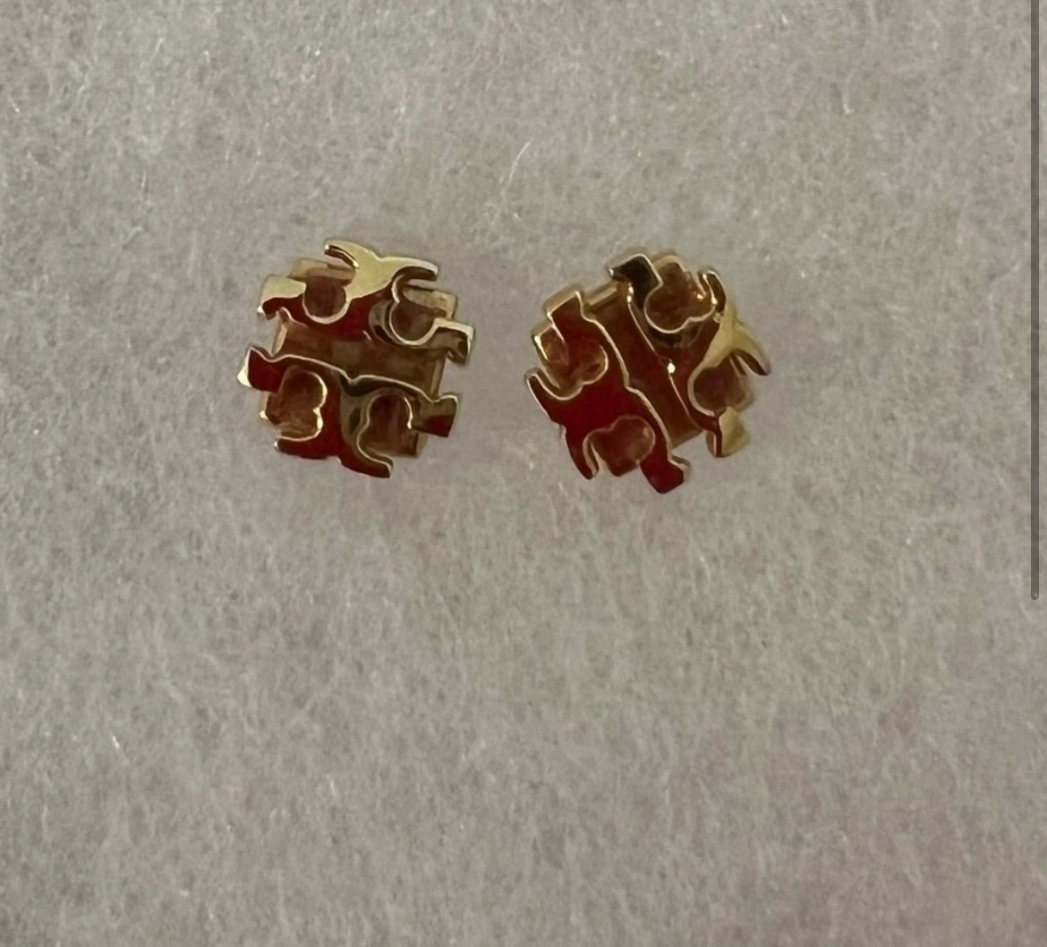 Tory Burch Classic Gold Stud Earrings