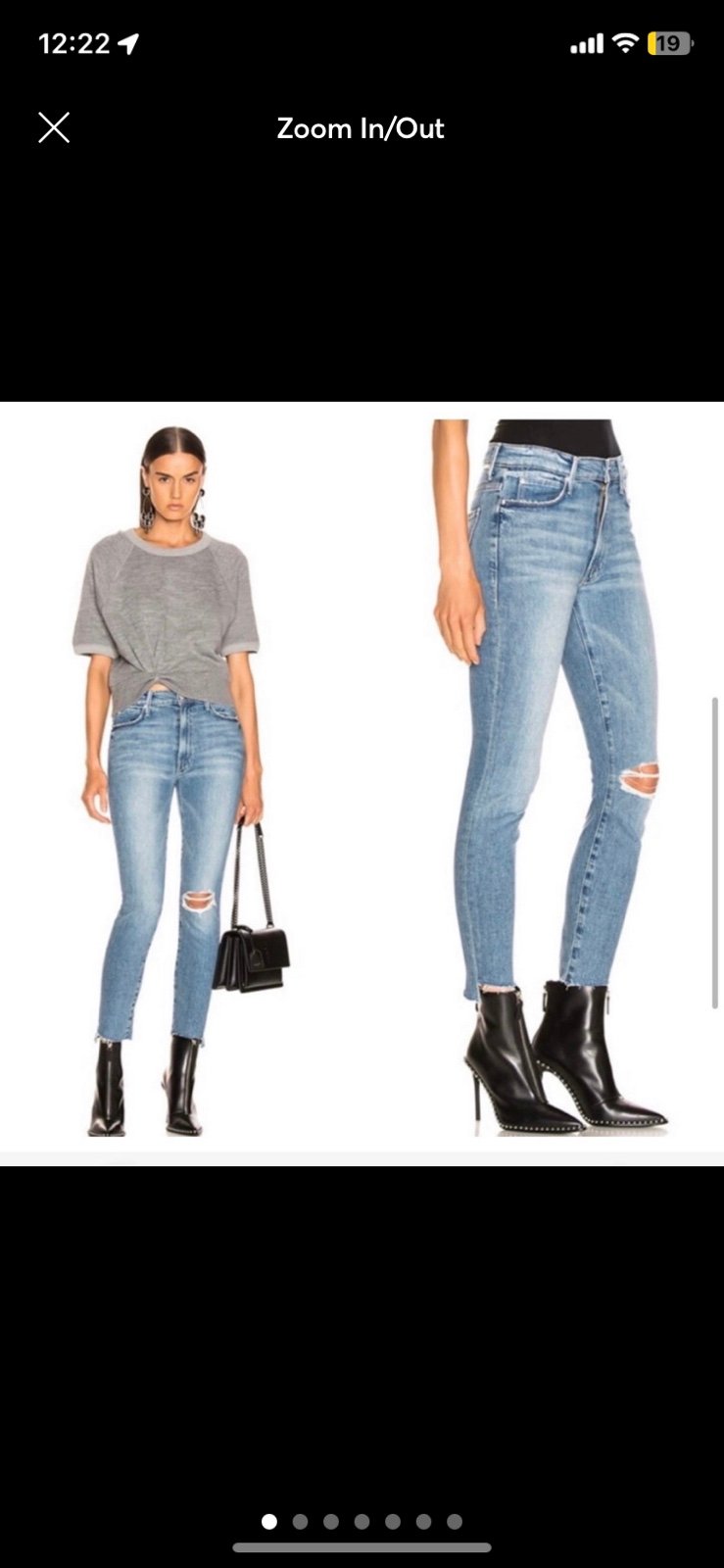 Mother denim stunner ankle fray 25