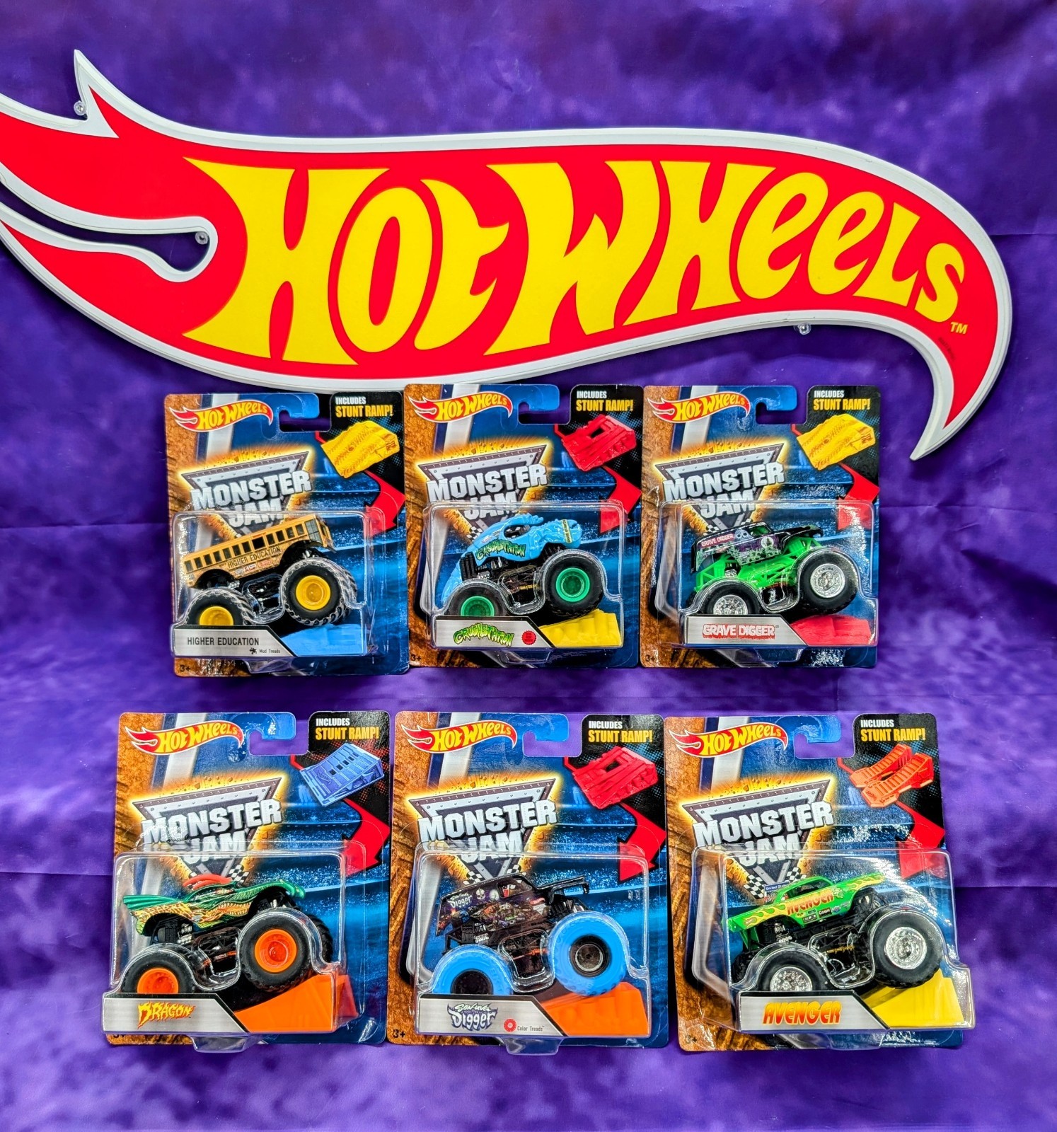 Hot Wheels Monster Jam 2016 Complete Set of 6