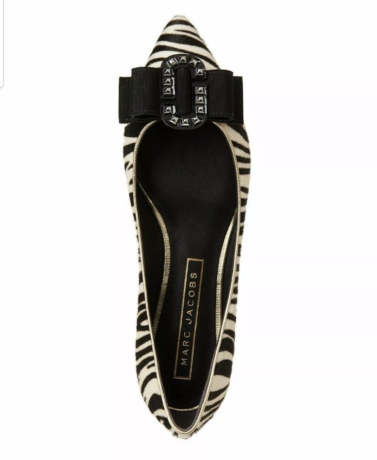 Interlock Zebra Ballerina Flats 350