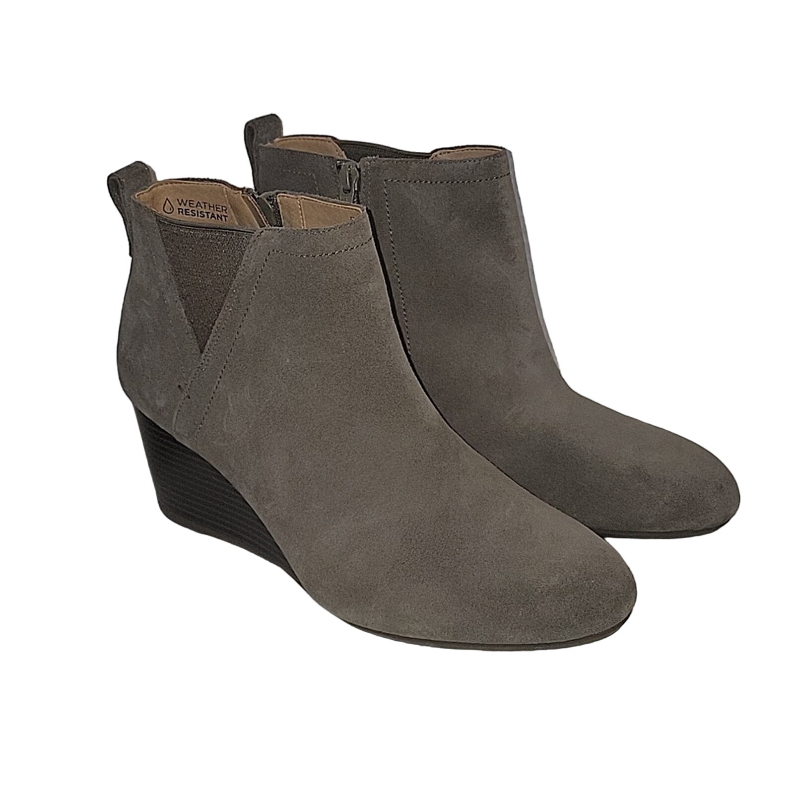 Vionic Paloma Weather Resistant Suede Ankle Bootie, 9.5
