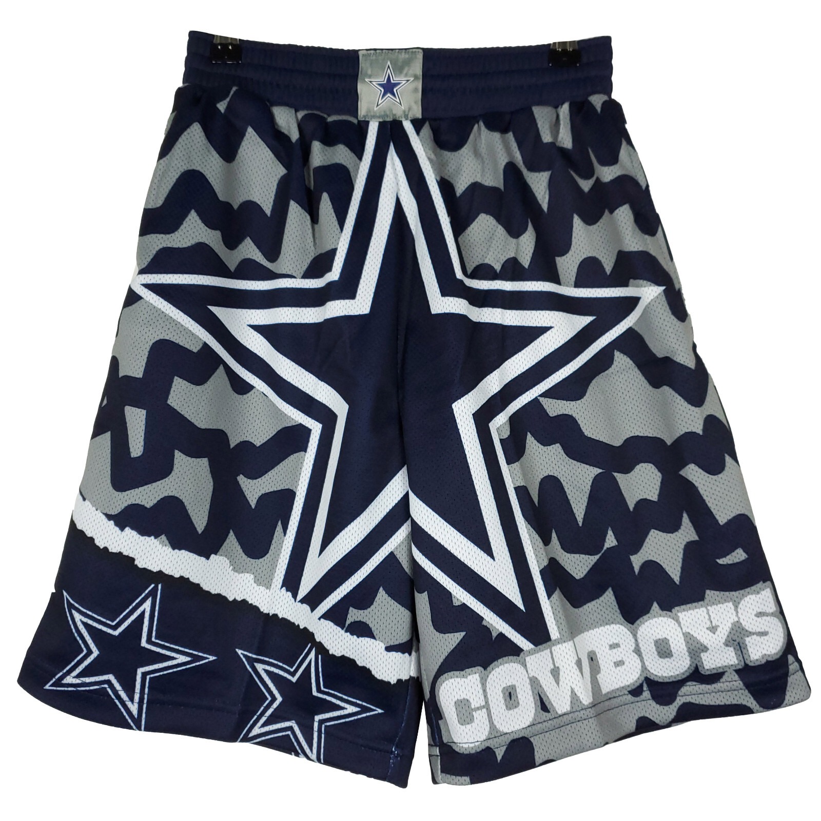 Dallas Cowboys Mitchell & Ness NFL Small Jersey Shorts Navy Gray White NWT
