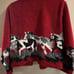 Vintage Horses Country Clothing Co. Button Sweater MEDIUM made in CANADA