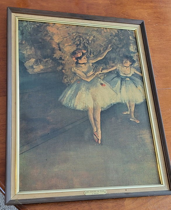 Two Dancers On Stage by Edgar Degas FRAMED Reproduction Turner Wall Accessories