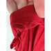 NEW Women's Nina Leonard Surplice Wide-Leg Jumpsuit Size Size XL Red Pockets
