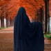 Nazeerah Overhead Cape - Black