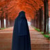 Nazeerah Overhead Cape - Black