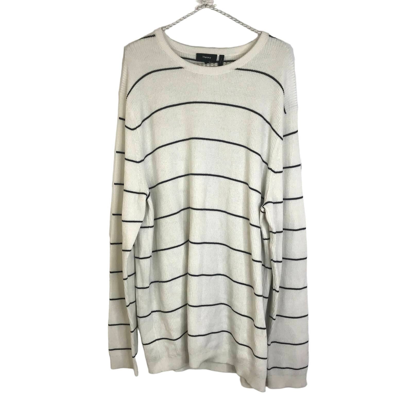 Theory [Ronnel Breach] Stripe Crewneck Sweater SZ XXL