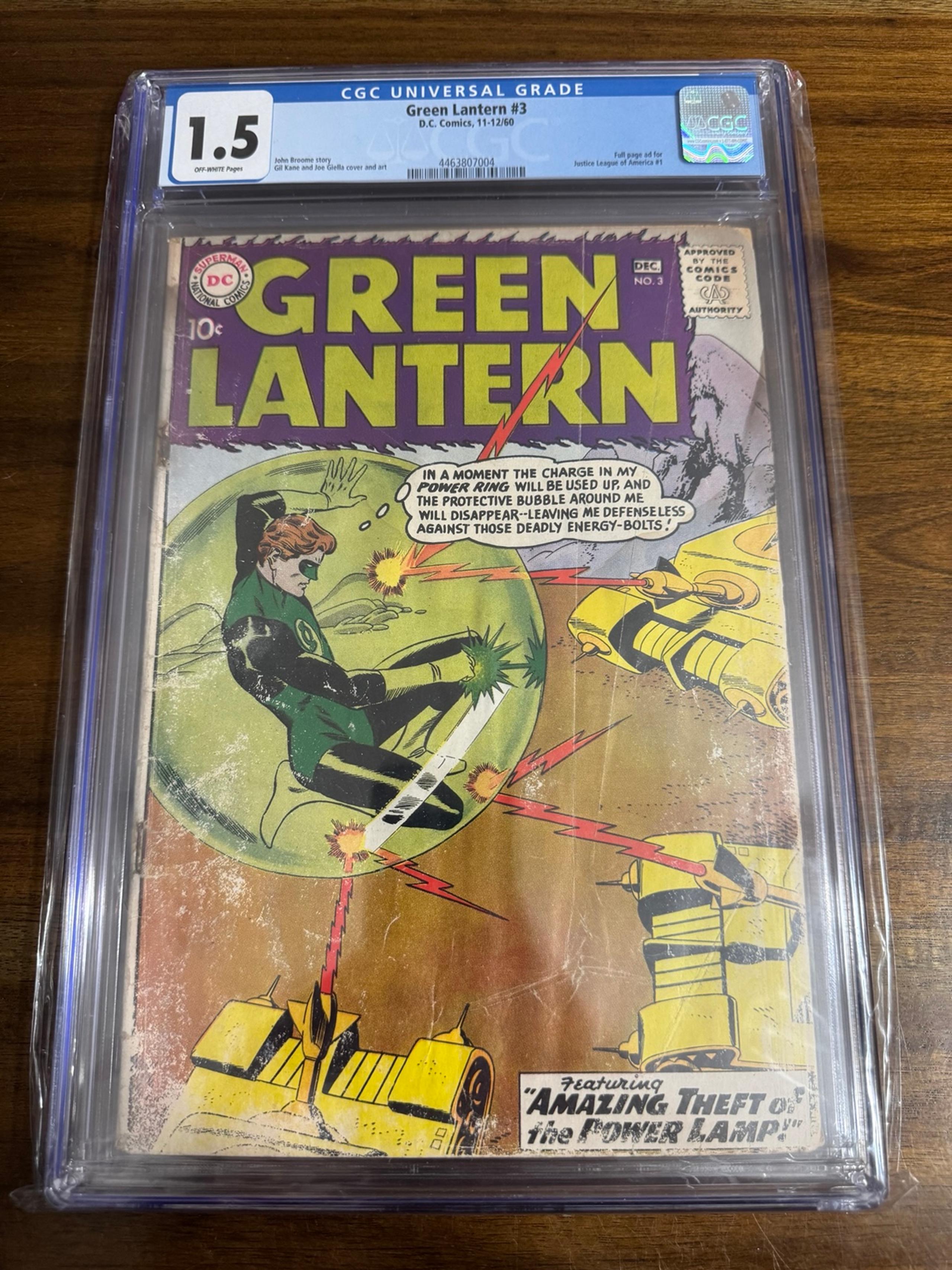 Green Lantern 3 1st Hector Hammond CGC 1.5