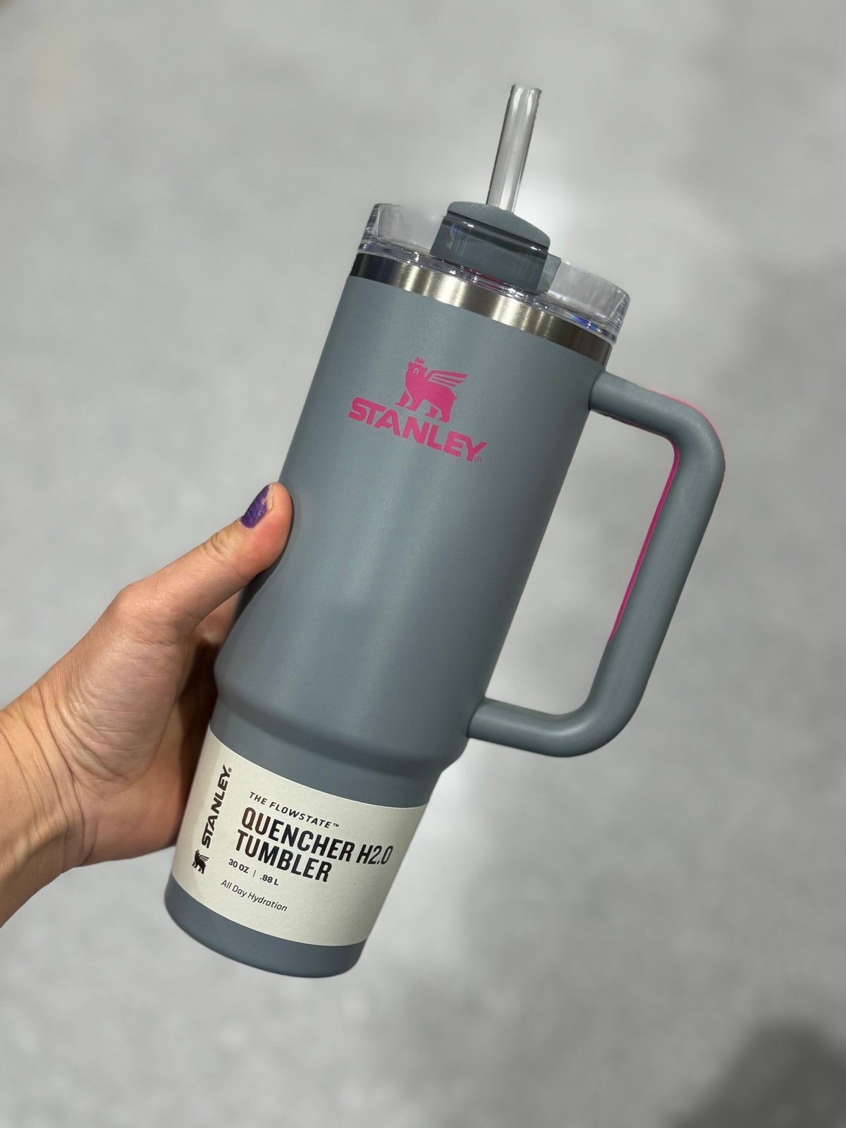 stanley gray rock tumbler 30oz