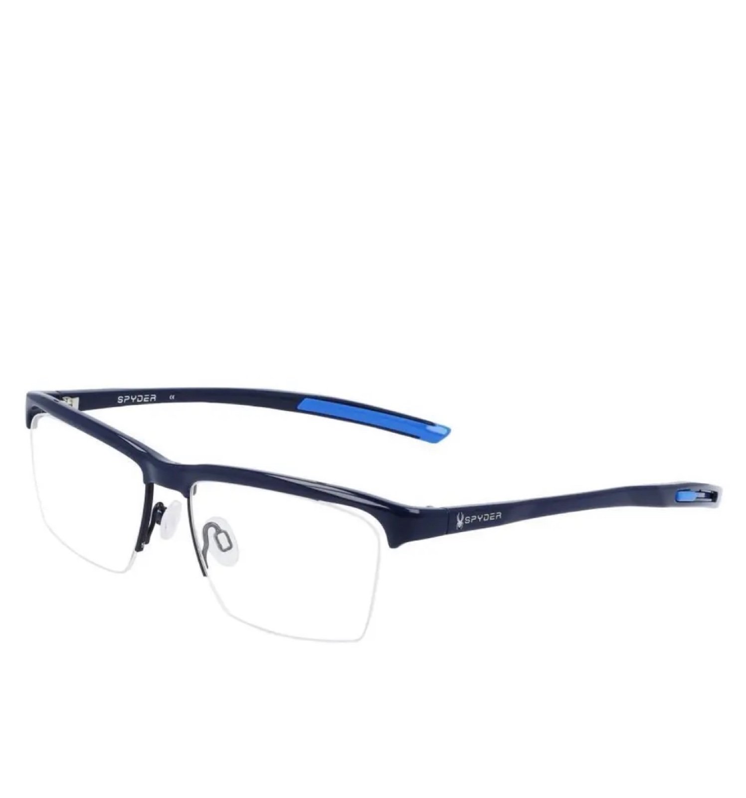 NEW SPYDER SP 4016 414 Navy Blue Eyeglasses 55mm with Extendable Tips