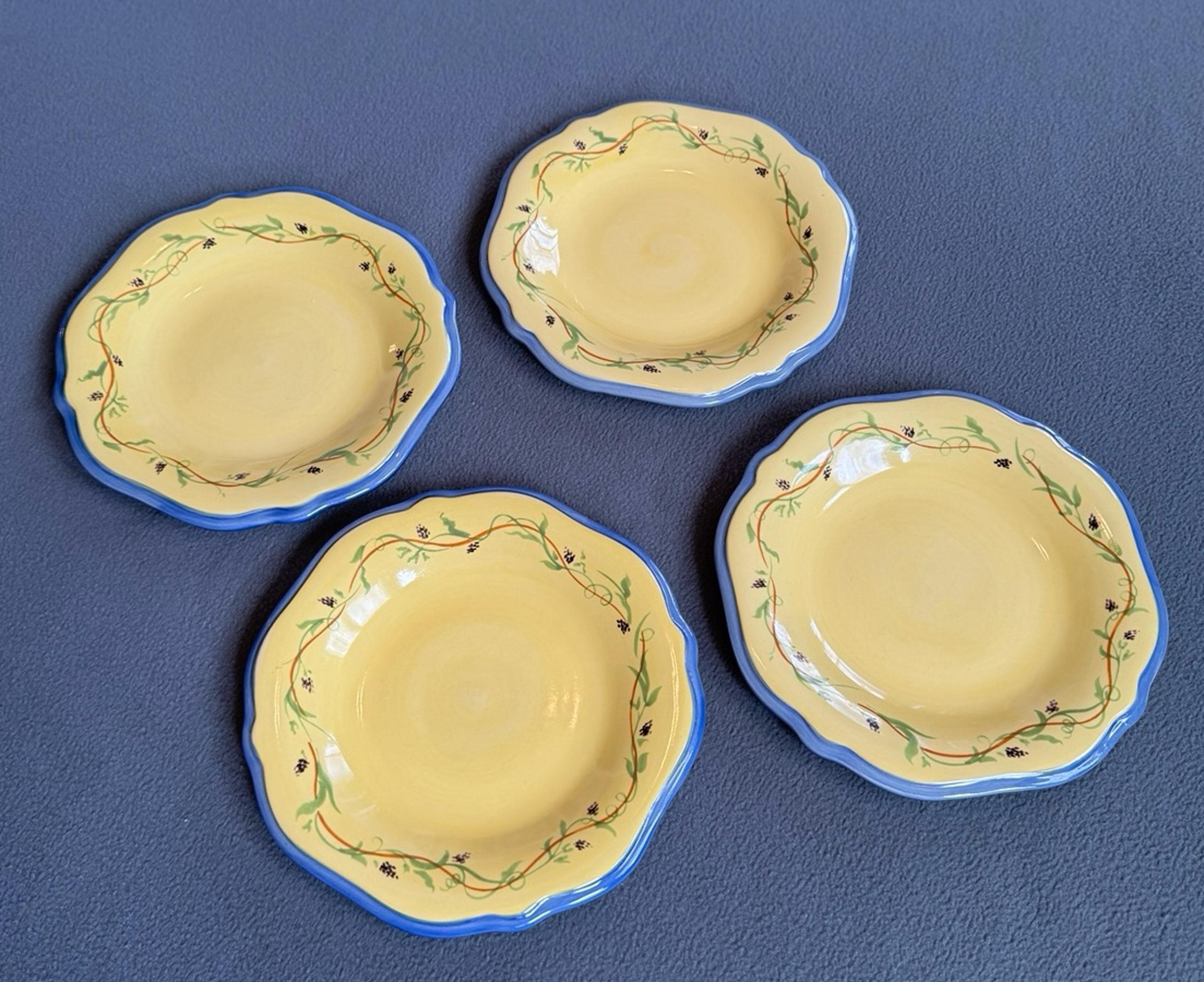Set of 4 Pfaltzgraff Secrets of Pistoulet Jana Kolpen 9” Salad Plates