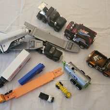Mixed big rig toys