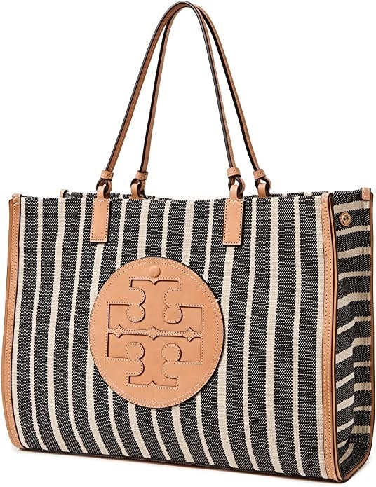 Tory Burch Women's Ella Striped Canvas Tote