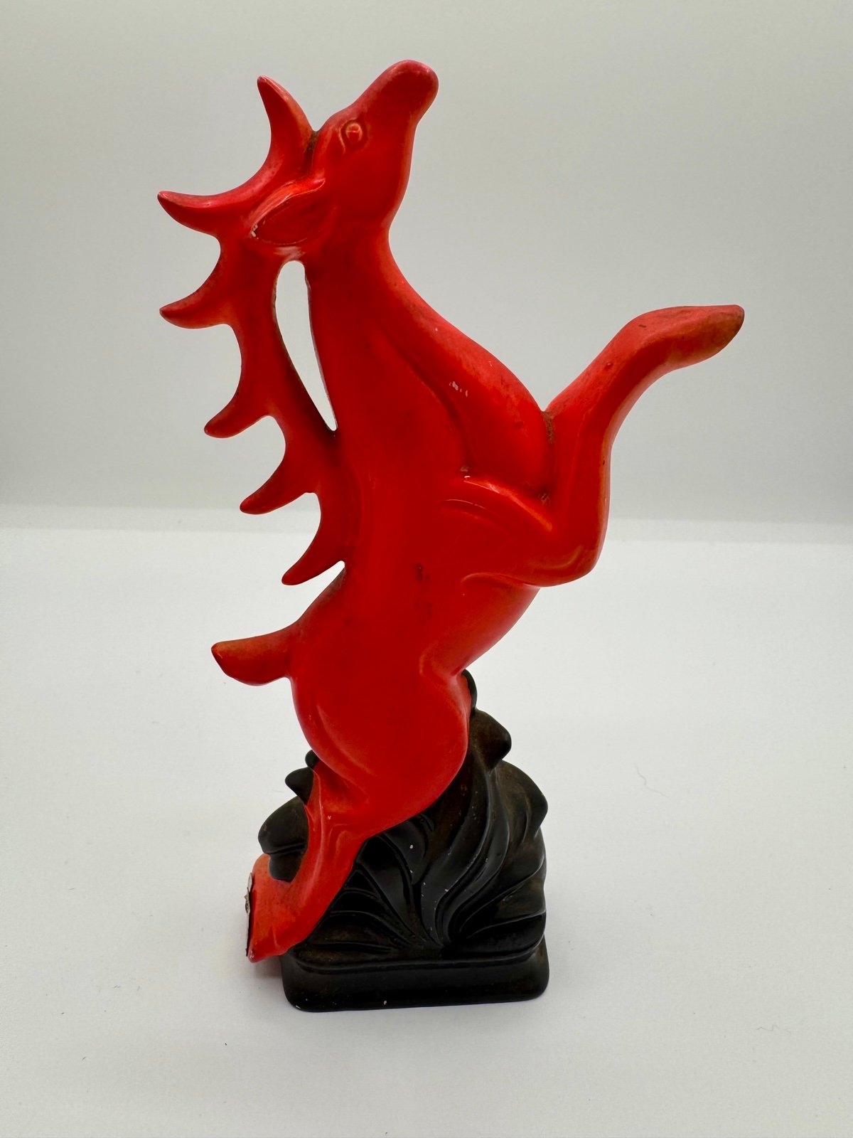Vtg MCM Red Rearing Stag Buck Deer 9