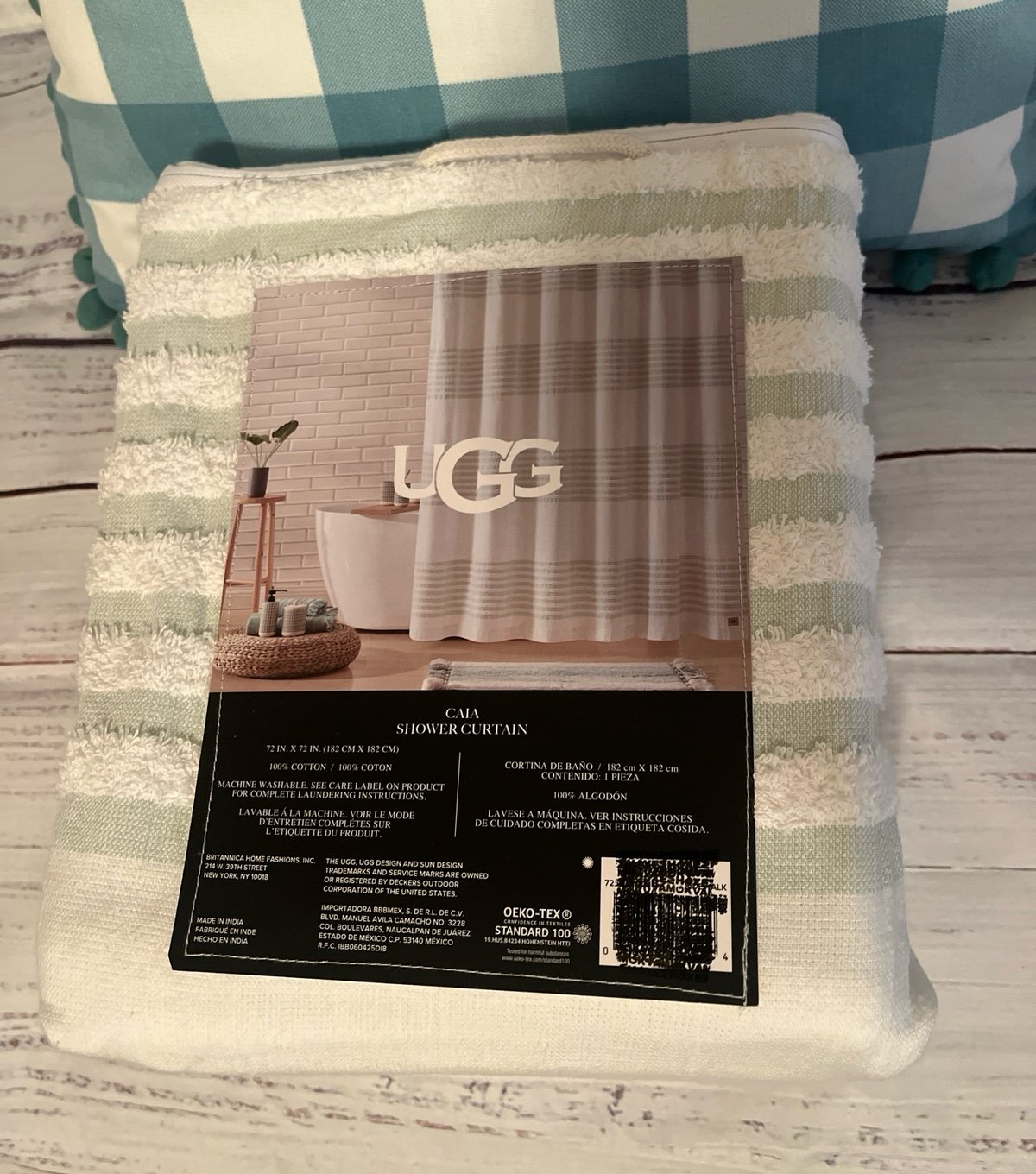 UGG Teri Cotton stylish Shower Curtain