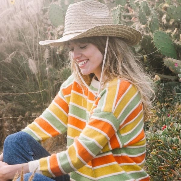 NEW! Rare Wyeth straw horn rancher sun hat