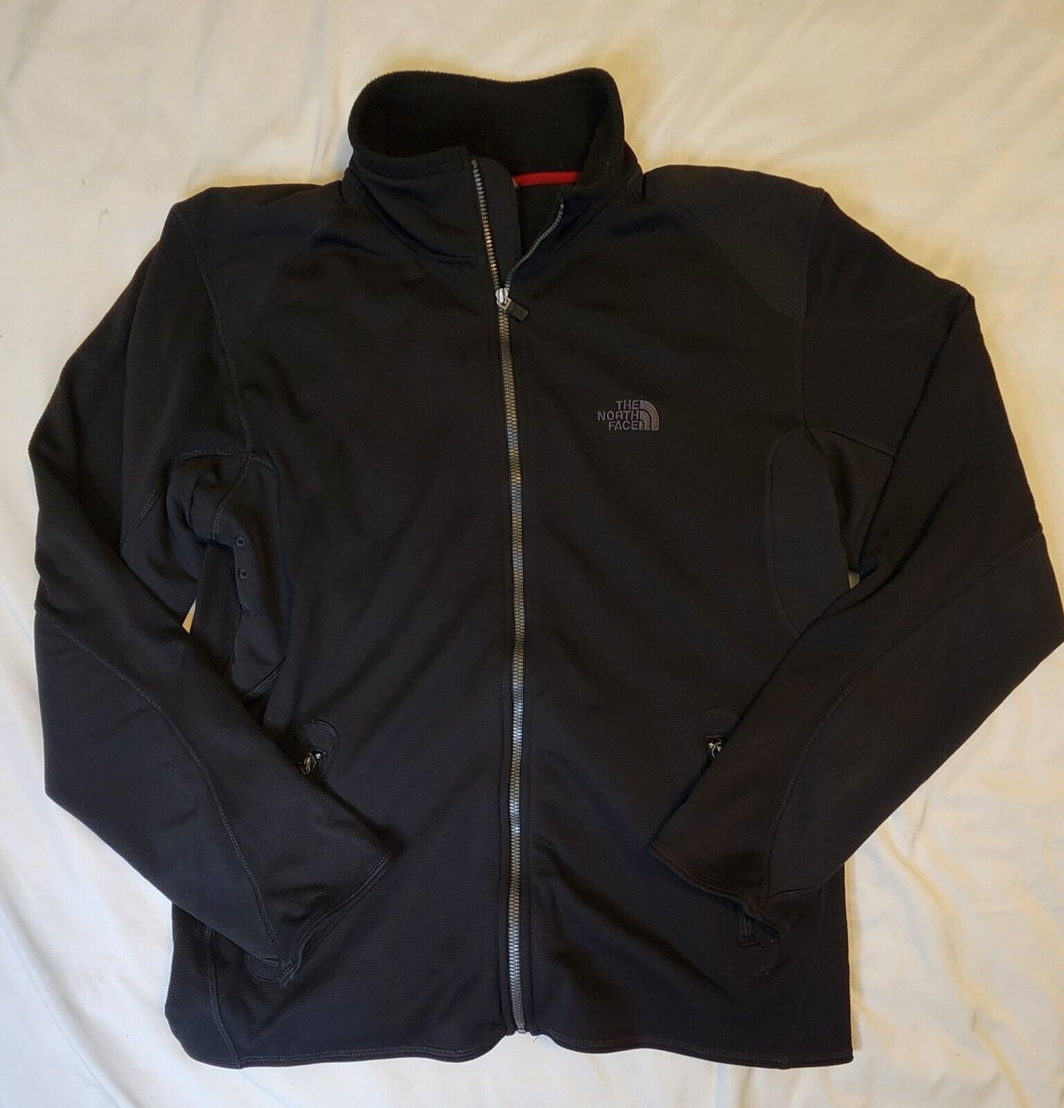 The North Face TKA Stealth Jacket Men’s Size Medium Full Zip Black Fleece