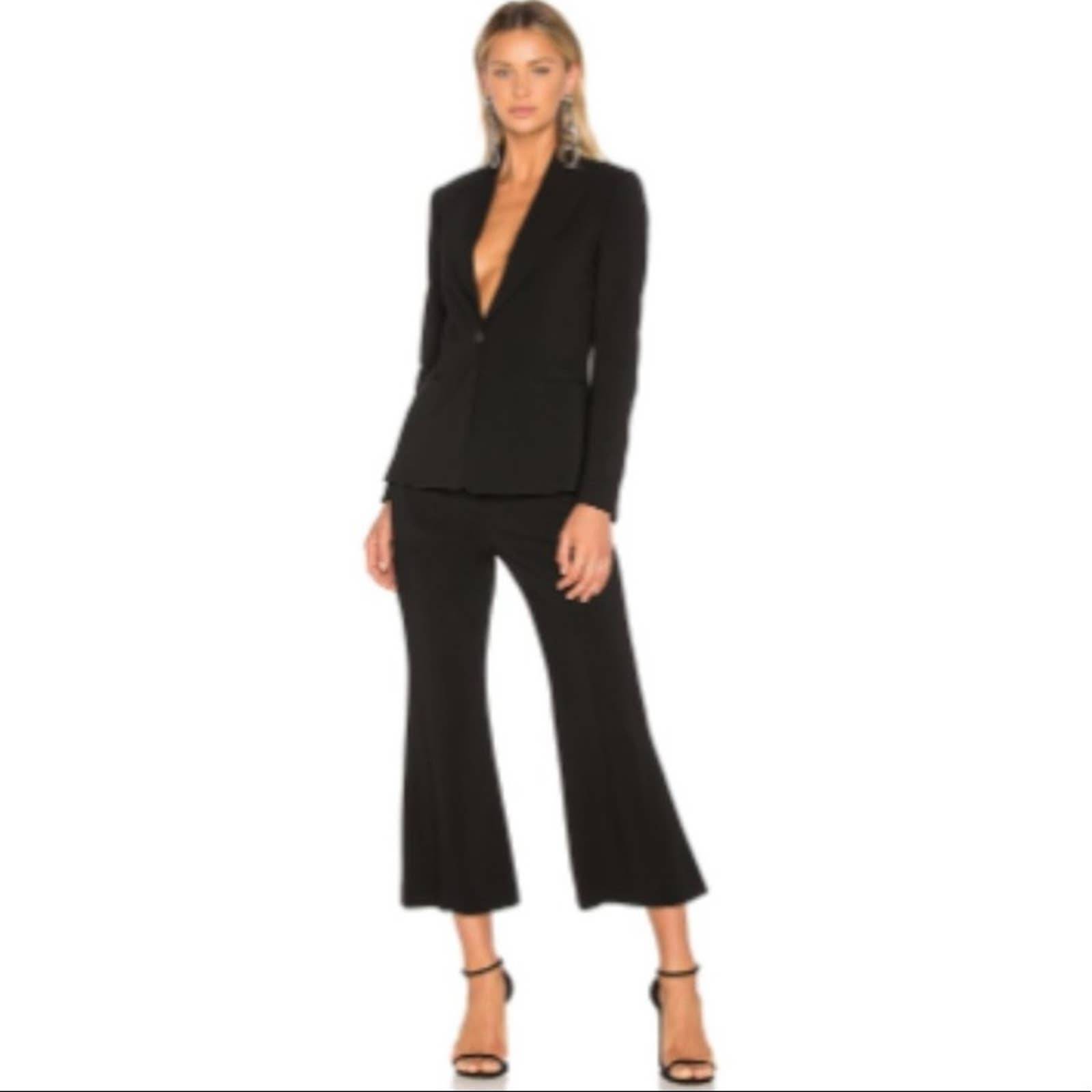*EUC* A.L.C. Felix Pant Black Mid-Rise Wide Crop Pants Size 2