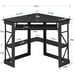 VECELO Black Corner Desk