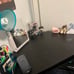 VECELO Black Corner Desk