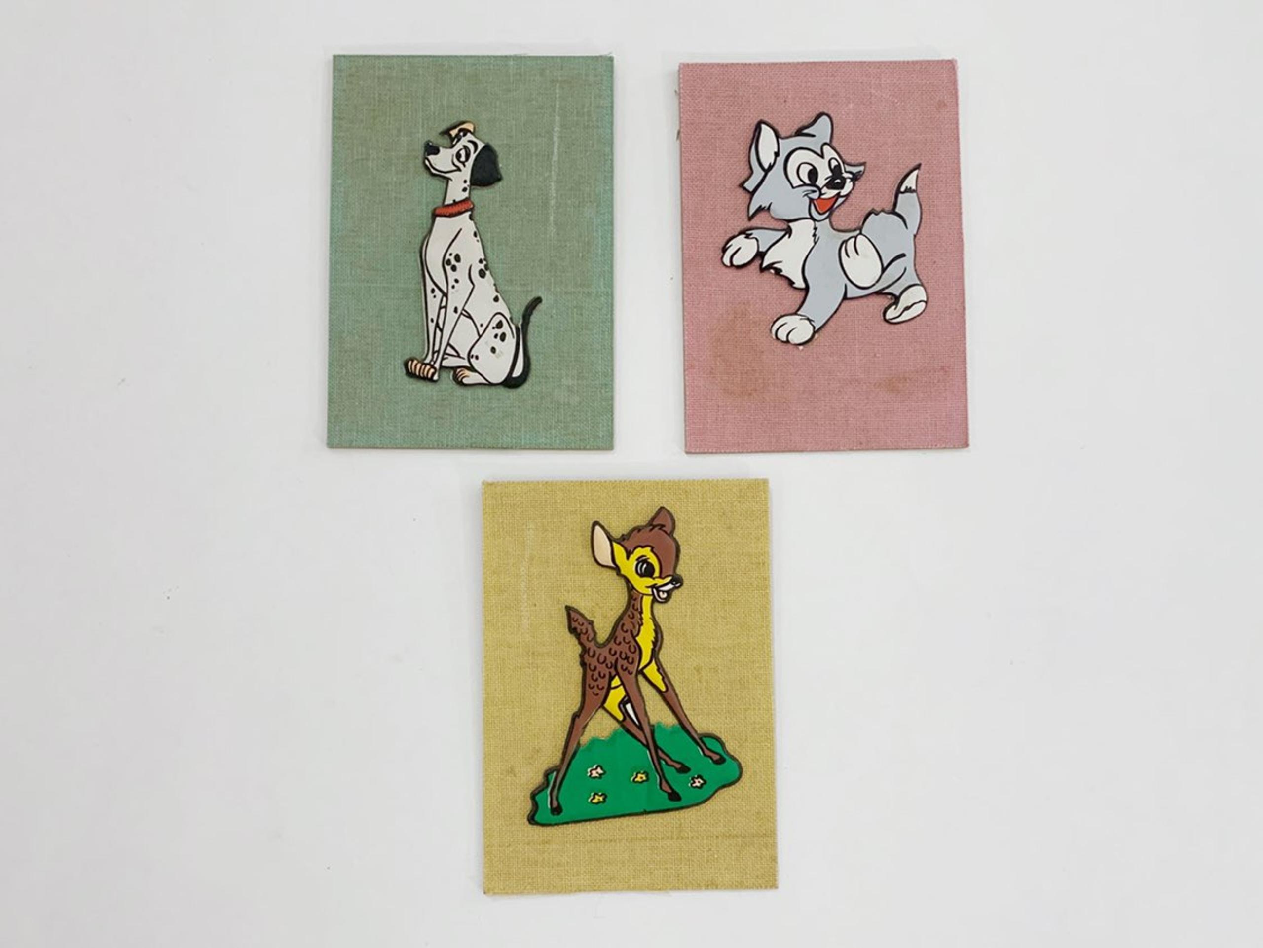 Vintage 70’s Disney Puffy Sticker Wall Hangings Lot of 3 Bambi
