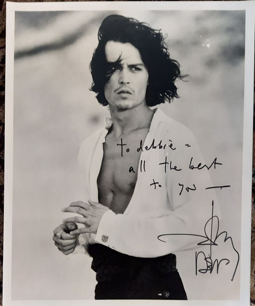 Johnny Depp Authenic Autographed Photograph Still Don Juan DeM