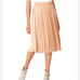 Maison jules pleated copper skirt L