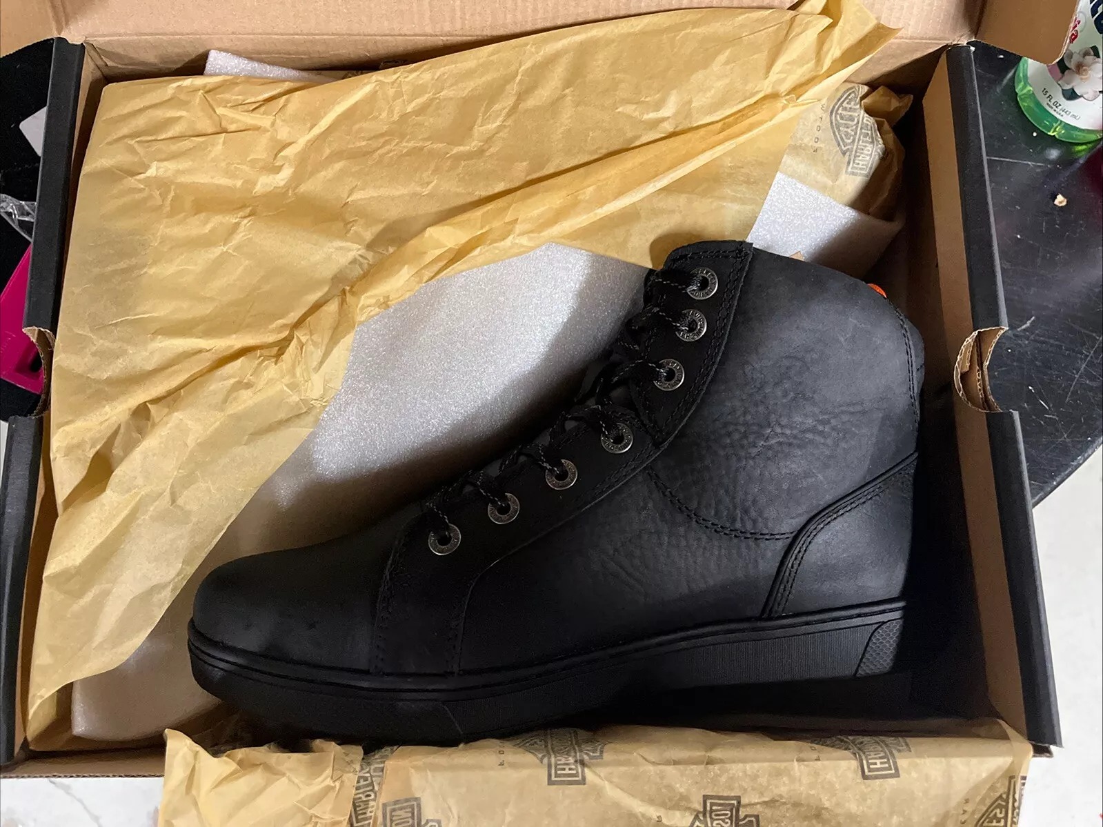 Harley-Davidson Men's Watkins Sneakers Motorcycle Shoes Black 9.5